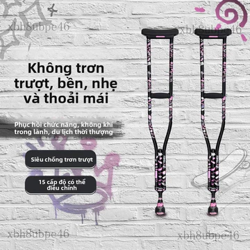 Nạng y tế, nạng nách, nạng đôi, nạng nách dành cho người lớn, nạng đôi chống trượt, nạng dành cho người bị gãy xương, nạ