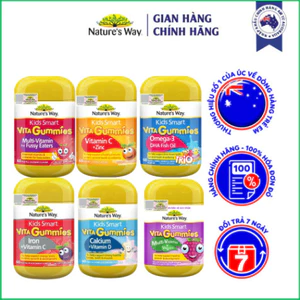 Kẹo Dẻo Vi Chất Nature's Way Vita Gummies Chính Hãng Úc, Bổ Sung Vitamin và Khoáng Chất Dinh Dưỡng Cho Trẻ Em