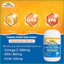 Chính Hãng - Dầu cá Nature’s Way Odourless Fish Oil 1000mg bổ sung Omega 3 hỗ trợ tim mạch, trí não và sáng mắt