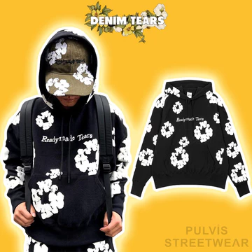 Áo Hoodie Denim T.e.a.rs x Readymade Cotton Wreath Hoodie, Áo hoodie nam , Áo hoodie nỉ bông PLV