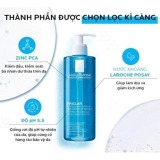 Sữa Rửa Mặt Tạo Bọt La Roche Posay Effaclar Foarming Gel cho da dầu nhạy cảm Watsons Official