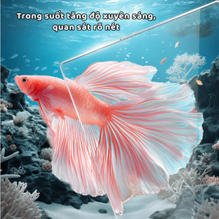 Bể Cá Nhựa Trong Suốt Bể Cá Chữ Nhật Size Lớn Chống Rơi Vỡ Trang Trí Phòng Khách, Văn Phòng Ngói - BCN03