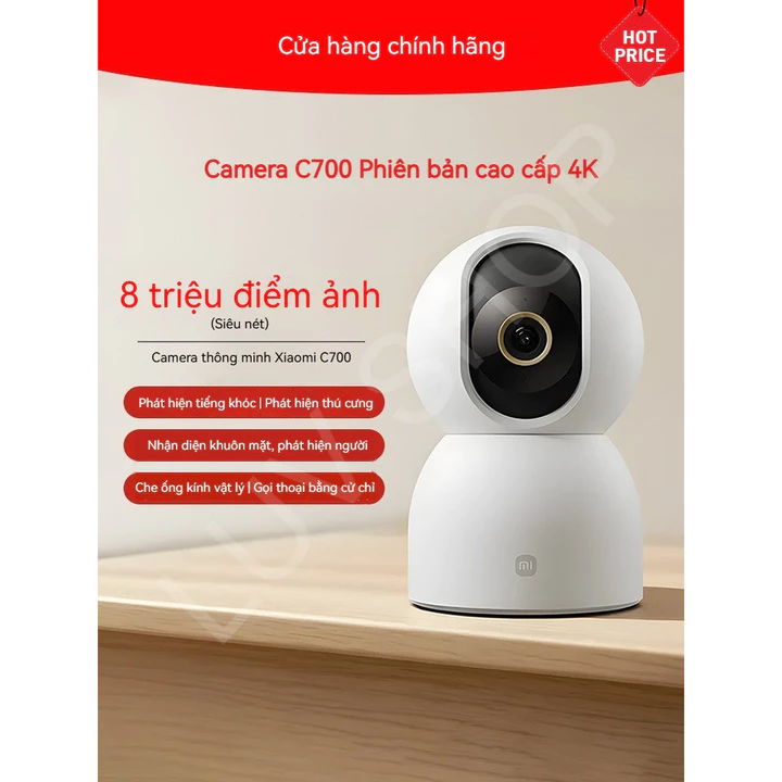Camera Xiaomi C700 4K Gia Đình Giám Sát Từ Xa Camera Camera Toàn Cảnh Mạng Không Dây/Wifi-6 Camera Thông Minh