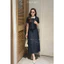 Set đồ nữ áo thủy thủ và chân váy xếp ly chất xước hàn dập bông sang chảnh thích hợp đi làm đi chơi