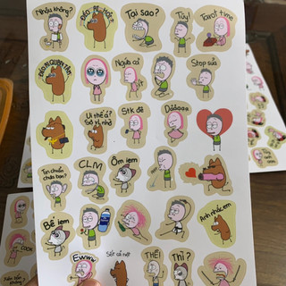 120 hình dán sticker Meme hài hước, sticker Hài hước dán trang trí