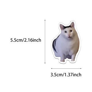 Set 10/20/50 cái sticker chống nước MÈO UIA MÈO MEME NGẠC NHIÊN KHÓC HỀ CHÚA DỄ THƯƠNG HÀI HƯỚC dán mũ bảo hiểm laptop