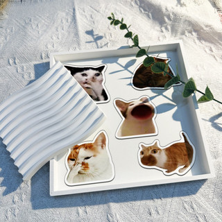 Set 10/20/50 cái sticker chống nước MÈO UIA MÈO MEME NGẠC NHIÊN KHÓC HỀ CHÚA DỄ THƯƠNG HÀI HƯỚC dán mũ bảo hiểm laptop