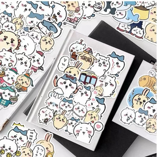 100 Miếng dán Sticker CHIIKAWA usagi emoji DIY hình dán graffiti chiikawa hoạt hình cute trang trí sổ nhãn dán