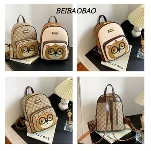 Balo Beibaobao thời trang sz 26 họa tiết gấu hàng quảng châu cao cấp Chính Hãng 6874