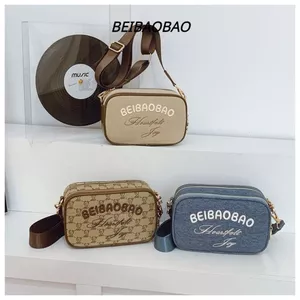 Túi Đeo Chéo Beibaobao Chữ Logo Thêu Chính Hãng S-8814