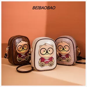 Túi Đeo Chéo Beibaobao Mini Da Hình Gấu Chính Hãng 8553