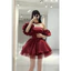 Đầm thời trang Nữ chuẩn hotgirl chất tapta xịn cúp ngực kèm tay tháo rời hiện đại chiết eo váy ngắn xòe bồng bềnh