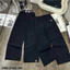 QUẦN JEANS ỐNG RỘNG NỮ LƯNG CAO THÊU THỎ TÚI SAU VÀ LAI QUẦN MÀU KEM MÀU ĐEN BASIC SANG TRỌNG HACK DÁNG