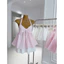 SET ÁO PEPLUM KẺ SỌC CỔ YẾM NƠ KÈM CHÂN VÁY