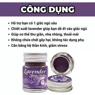 Lavender Sleep Balm 15g Thái Lan – Dầu Cù Là Oải Hương Thư Giãn, Hương Lavender Nhẹ Nhàng