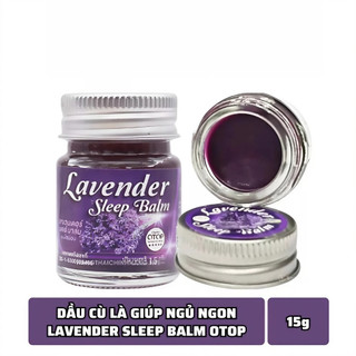Lavender Sleep Balm 15g Thái Lan – Dầu Cù Là Oải Hương Thư Giãn, Hương Lavender Nhẹ Nhàng