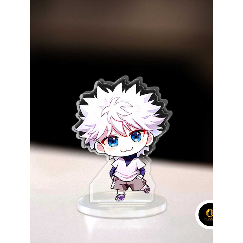 Mô hình Mini Hunter X Hunter Standee Killua Zoldyck Gon Freecss Anime Manga Chibi trang trí góc học tập cao 3cm