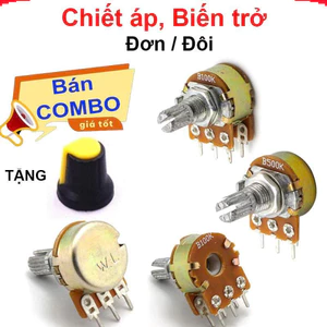 Biến trở Volume đơn, biến trở đôi WH148 - 3P/ 6P