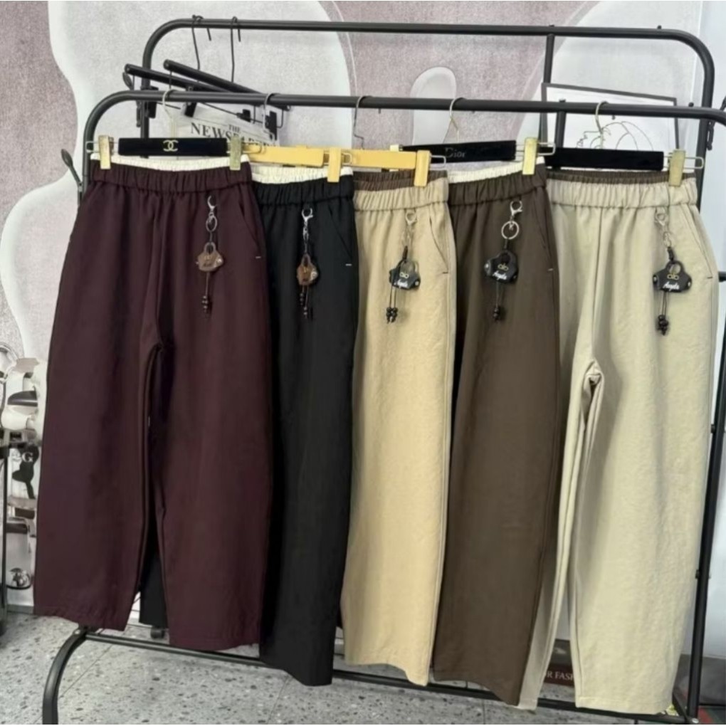 Quần Baggy Kèm móc Túi chất liệu kaki Nhật 42-70kg cho nữ