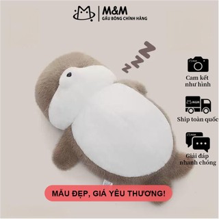 Hải cẩu nằm ngửa, thú bông chó con dễ thương, gối ôm khi ngủ giao từ kho Hà Nội