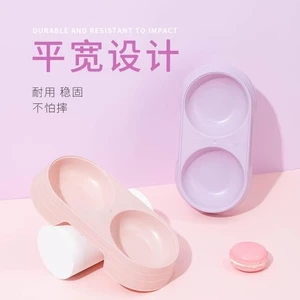 Bát ăn đôi cho chó, mèo (chất liệu nhựa cao cấp)
