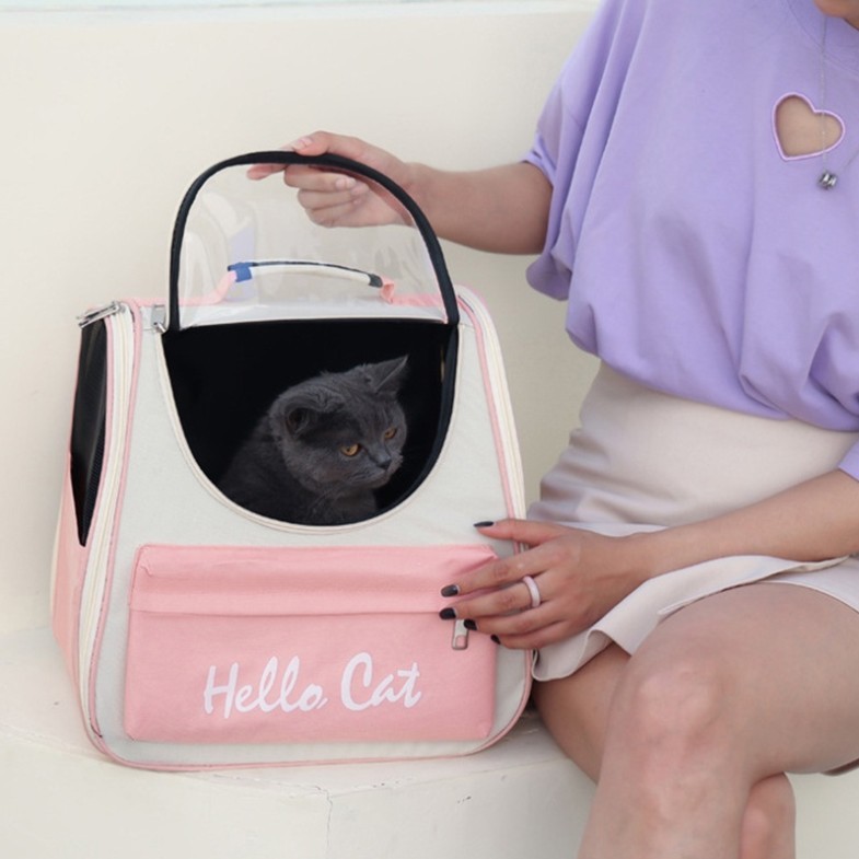 BALO HELLO CAT - Đựng mèo có cửa sổ trong suốt lưu thông không khí