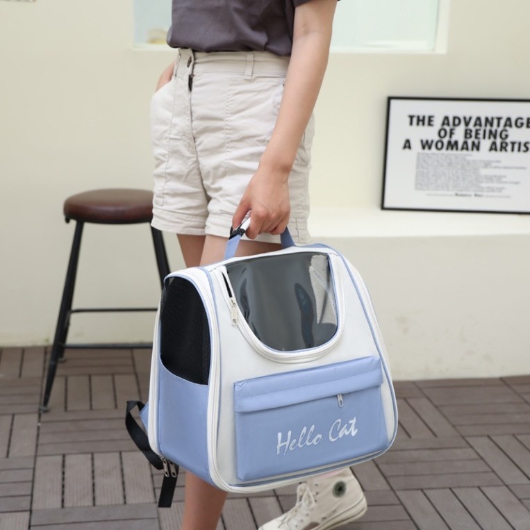 BALO HELLO CAT - Đựng mèo có cửa sổ trong suốt lưu thông không khí