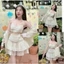 Set 3 món chân váy áo bra kèm sơ mi voan kèm áo khoác, cho các nàng đi biển