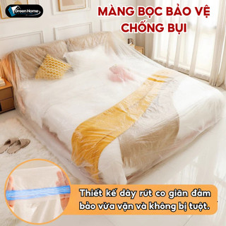 Bạt Nilong Che Bụi, Màng Bọc Nội Thất Giường Tủ Chống Bụi Chống Nước Bảo Vệ Đồ Đạc Gia Đình Đủ Size Ngói- BNT03