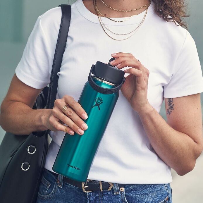 Bình giữ nhiệt Hydro Flask 949 ml Lightweight Wide Flex Straw Cap 32 oz chính hãng, nhẹ, nắp ống hút