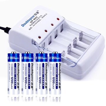 Bộ sạc pin AA/AAA DB02, Pin AA 1200mah Doublepow (hàng chính hãng) Pin Sạc Micro Không Dây - Pin Đồ Chơi Điện Tử - Pin