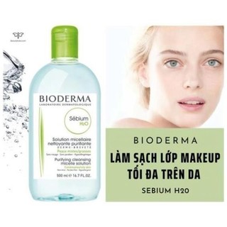 Nước Tẩy Trang Bioderma SensibioH2O Chính Hãng Cho Da Dầu Mụn Và Da Nhạy Cảm