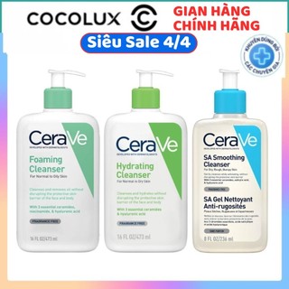 [Chính Hãng] Sữa Rửa Mặt Cerave Bản Pháp Có Bill 236 ML - 473ML