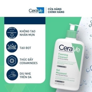 [Chính Hãng] Sữa Rửa Mặt Cerave Bản Pháp Có Bill 236 ML - 473ML