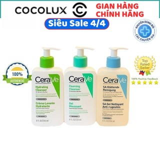 [ Shop Mall ] Sữa Rửa Mặt Cerave Bản Pháp Có Bill 236 ML - 473ML