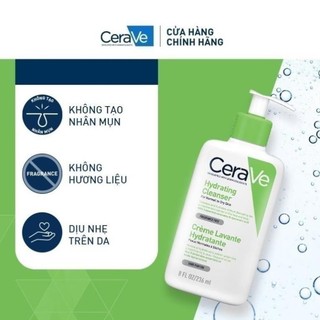 [ Shop Mall ] Sữa Rửa Mặt Cerave Bản Pháp Có Bill 236 ML - 473ML