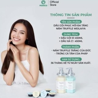 [Chính Hãng] BỘ GỘI XẢ WEILAIYA  PHỤC HỒI TÓC HƯ TỔN ĐA TẦNG NẤM TRUFFLE WEILAIYA