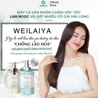 [Chính Hãng] BỘ GỘI XẢ WEILAIYA  PHỤC HỒI TÓC HƯ TỔN ĐA TẦNG NẤM TRUFFLE WEILAIYA