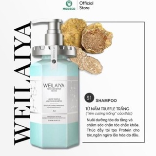 [Chính Hãng] BỘ GỘI XẢ WEILAIYA  PHỤC HỒI TÓC HƯ TỔN ĐA TẦNG NẤM TRUFFLE WEILAIYA