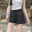 Quần Short Đùi Thể Thao Dáng Ngắn Chất Cotton Lạnh Co Dãn Xinh Yêu Phong Cách Hàn Quốc