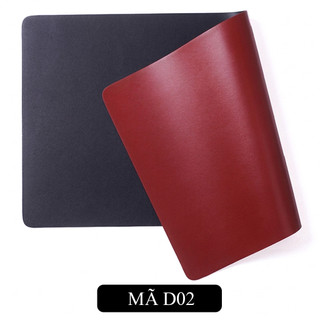 DeskPad Da PU 2 Mặt Cỡ Lớn Màu Đen/Đỏ Đậm  - Chống Nước - Chống Trầy - Dễ Vệ Sinh