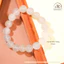 Hoả tốc - Ngọc Đan Tâm - Vòng Tay Mã Não Trắng 10mm - Mệnh Thuỷ & Mệnh Kim