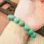 Hoả tốc - Ngọc Đan Tâm - Vòng Tay Lam Ngọc 12mm - Mệnh Thuỷ & Mệnh Mộc