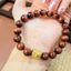 Hoả tốc - Ngọc Đan Tâm - Vòng Tay Mắt Hổ Nâu Đỏ 10mm 5A Phối Charm Lu Thống Tỳ Hưu - Mệnh Thổ & Mệnh Hoả