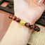 Hoả tốc - Ngọc Đan Tâm - Vòng Tay Mắt Hổ Nâu Đỏ 10mm 5A Phối Charm Lu Thống Tỳ Hưu - Mệnh Thổ & Mệnh Hoả