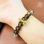 Hoả tốc - Ngọc Đan Tâm | VòngTay Đá Thạch Anh Khói 10mm 2A Và Đá Topaz 10mm 2A Phối Charm Chùy Kim Cang