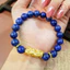 Hoả tốc - Ngọc Đan Tâm - Vòng Tay Ngọc Lưu Ly 10mm 2A Phối Charm Tỳ Hưu - Mệnh Thủy & Mệnh Mộc