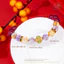 Hoả tốc - Ngọc Đan Tâm - Vòng Tay Ametrine 8mm 2A Phối Charm Bướm Ren Đính Ngọc Trai - Mệnh Thổ & Mệnh Hoả