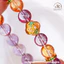 Hoả tốc - Ngọc Đan Tâm - Vòng Tay Ametrine 8mm 2A Phối Charm Bướm Ren Đính Ngọc Trai - Mệnh Thổ & Mệnh Hoả