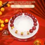 Hoả tốc - Ngọc Đan Tâm - Vòng Tay Dâu Tây 11mm 5A Phối Thạch Anh Hoa Tuyết 11mm - Mệnh Hoả & Mệnh Thổ